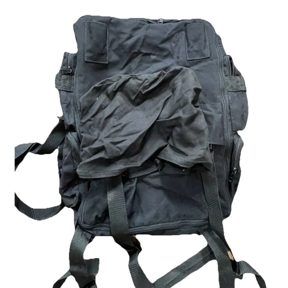 T-Bags Expandable Motorcycle Touring Luggage Bag Black Made USA Travel Bag